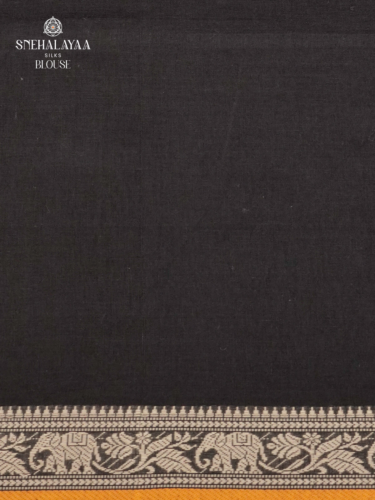 Black Sambalpuri Cotton Saree