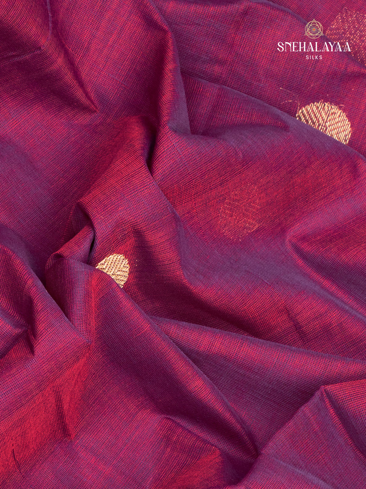 Maroon Kanchi Cotton Saree