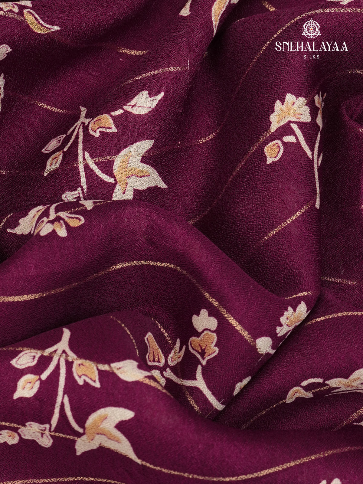 Magenta Dola Silk Saree