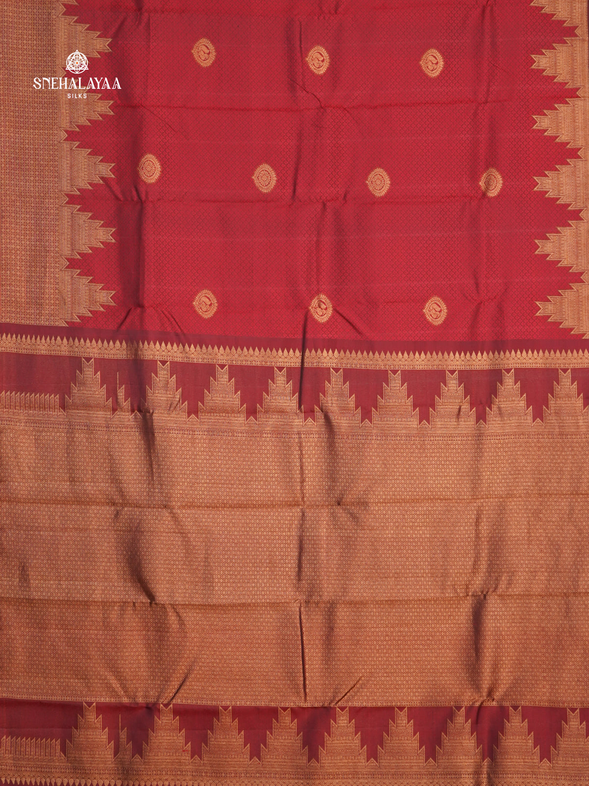 Maroon Kanjivaram Silk Saree