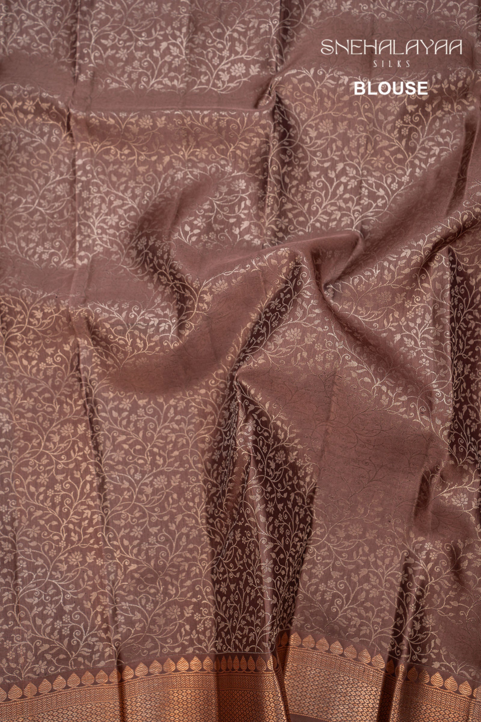 Ruby Red Kancheevaram Silk Saree