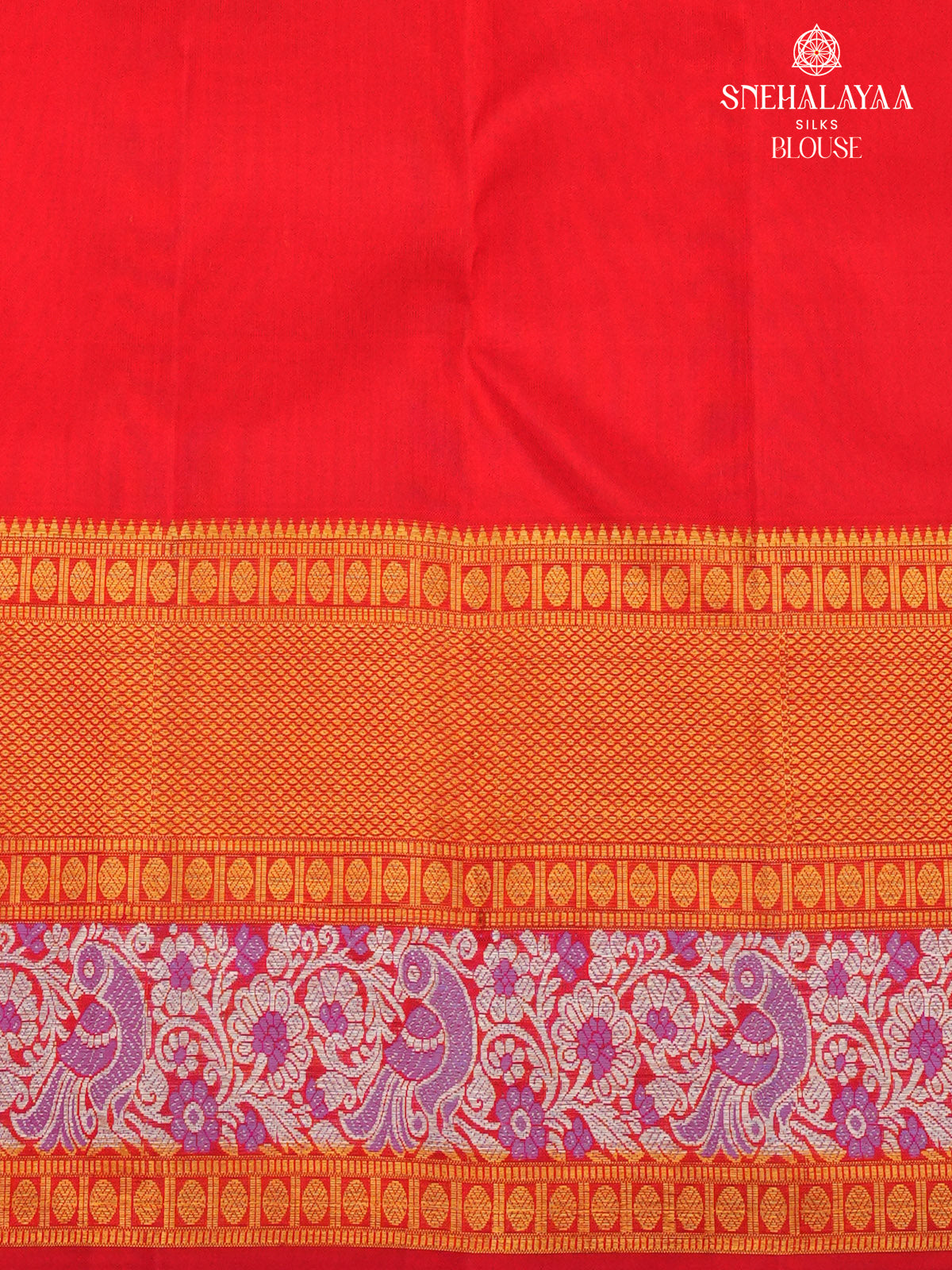 Red Kanjivaram Tissue Silk Saree
