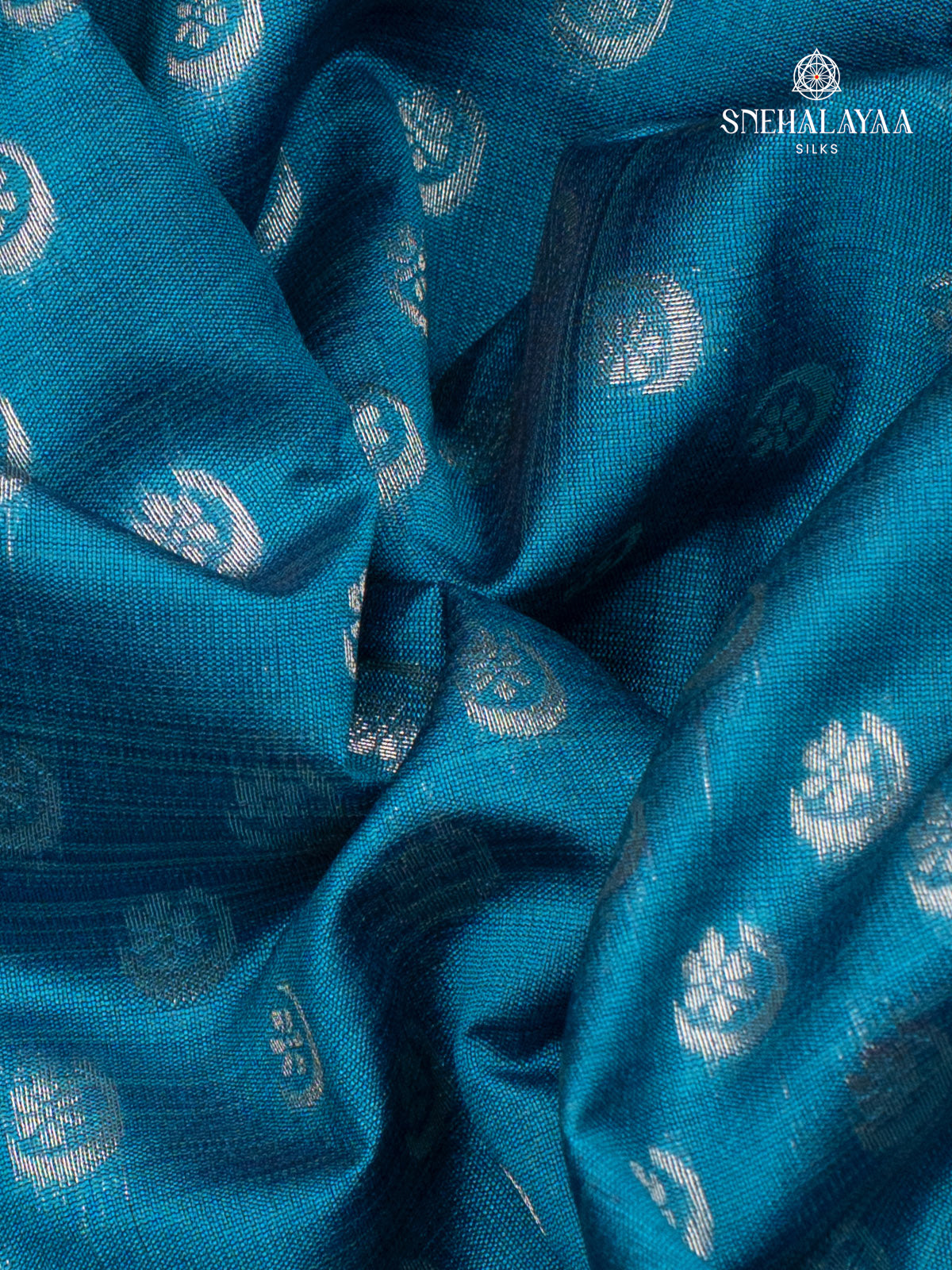 Blue Jute Saree
