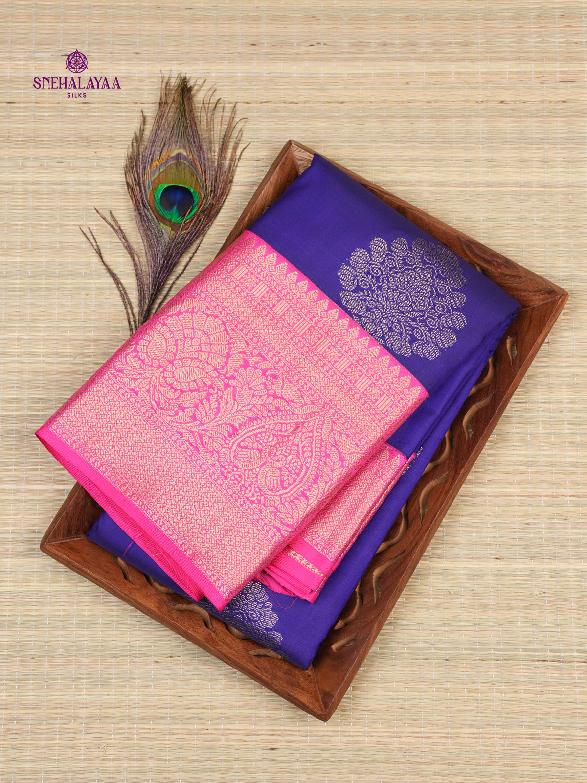 Blue Kanjivaram Silk Saree