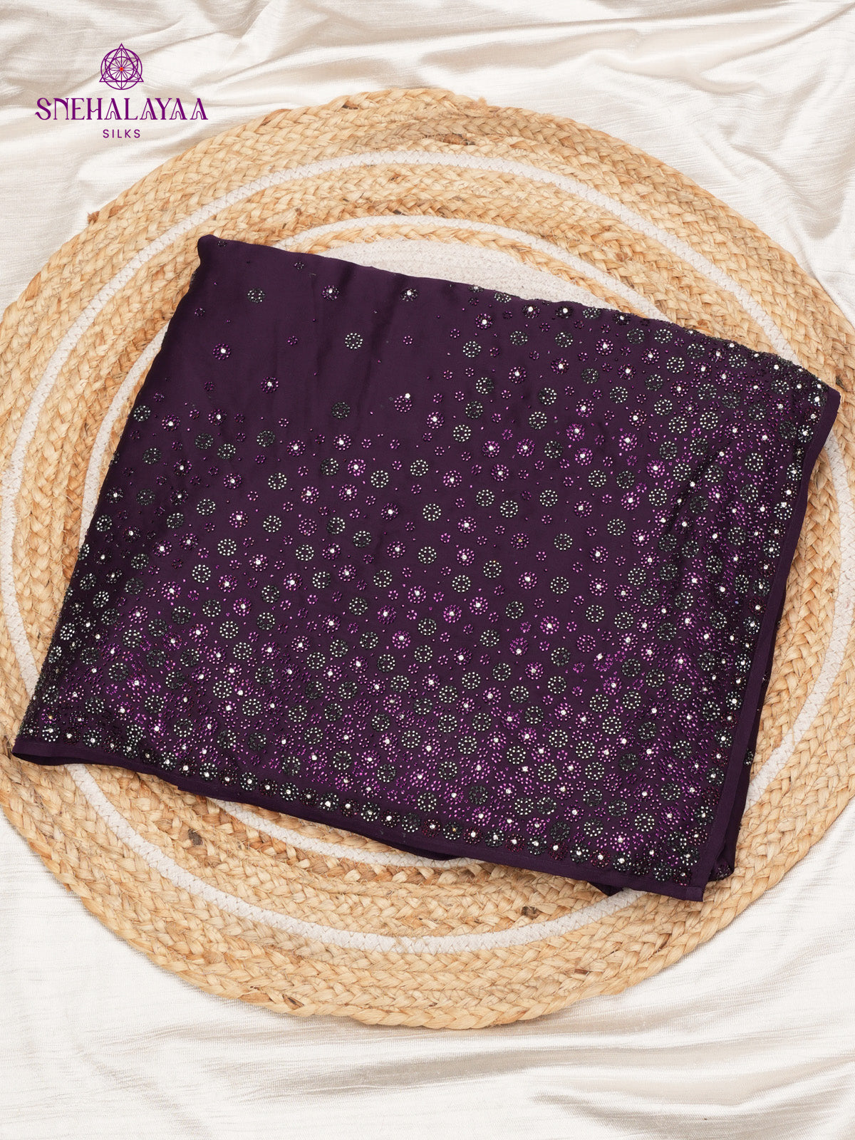 Purple Designer Saree