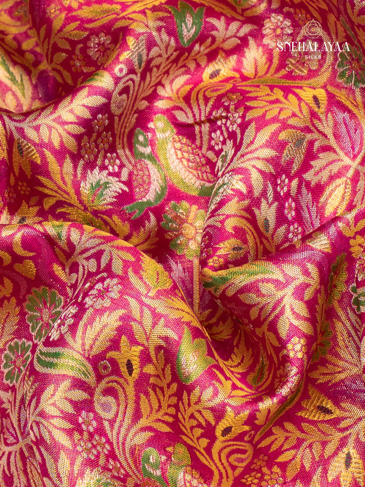 Pink Kanjivaram Silk Saree