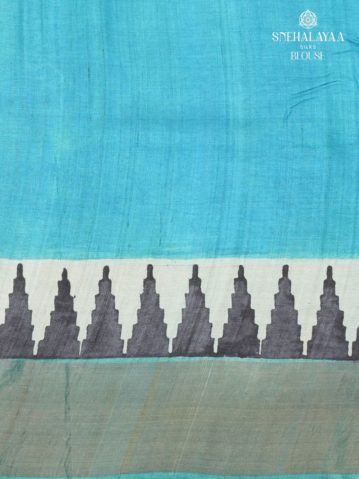 Off White Tussar Silk Saree