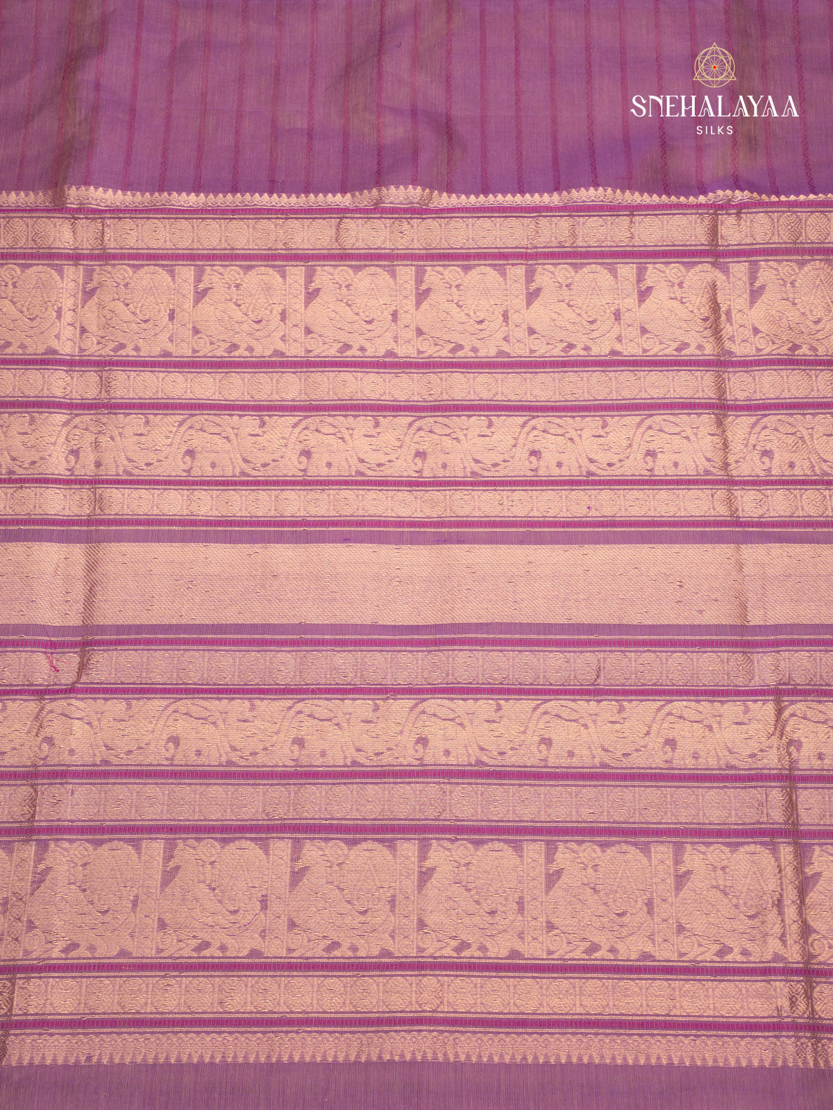 Purple Kanchi Silk Cotton Saree