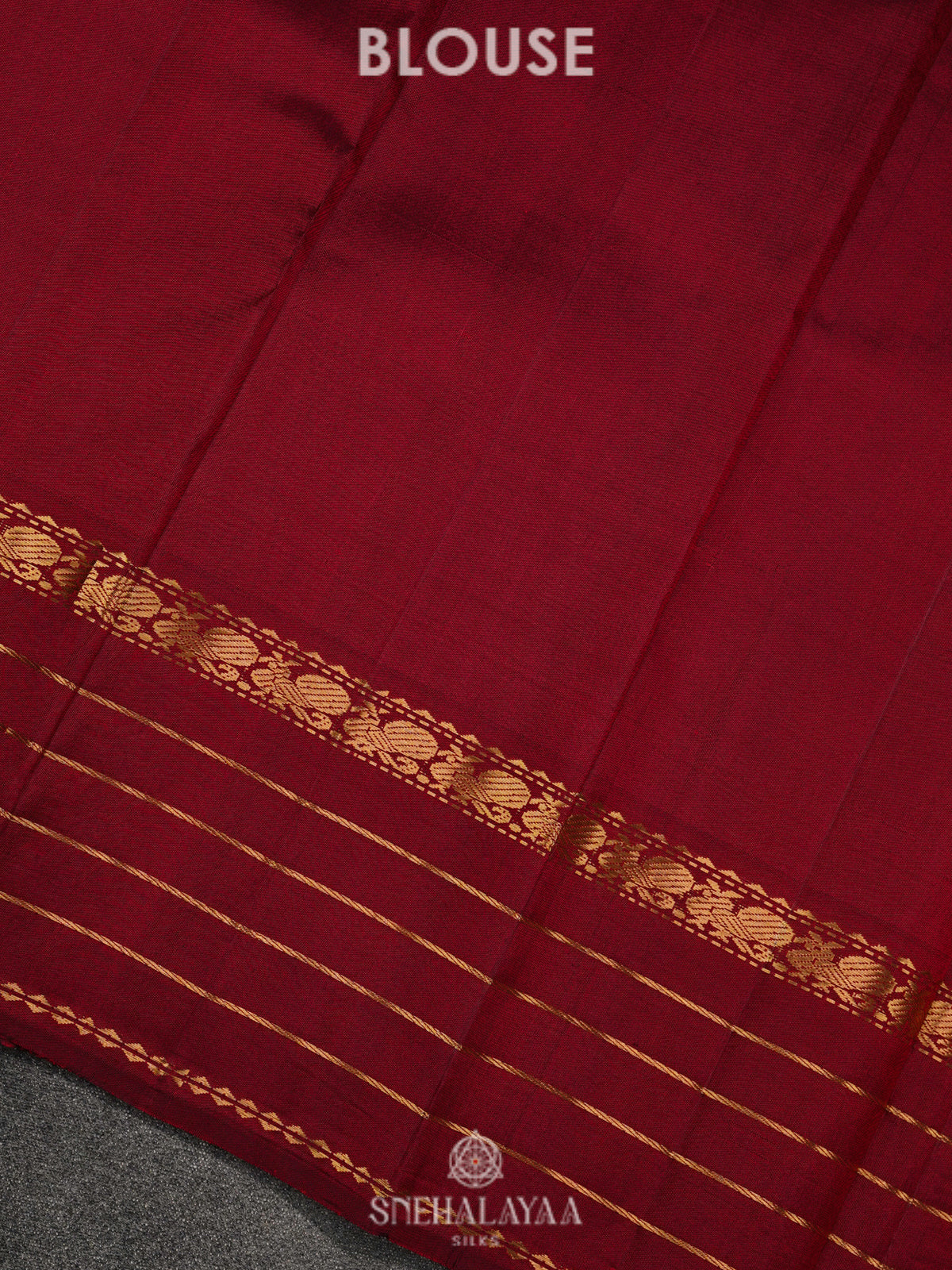 Orange Kanjivaram Silk Saree