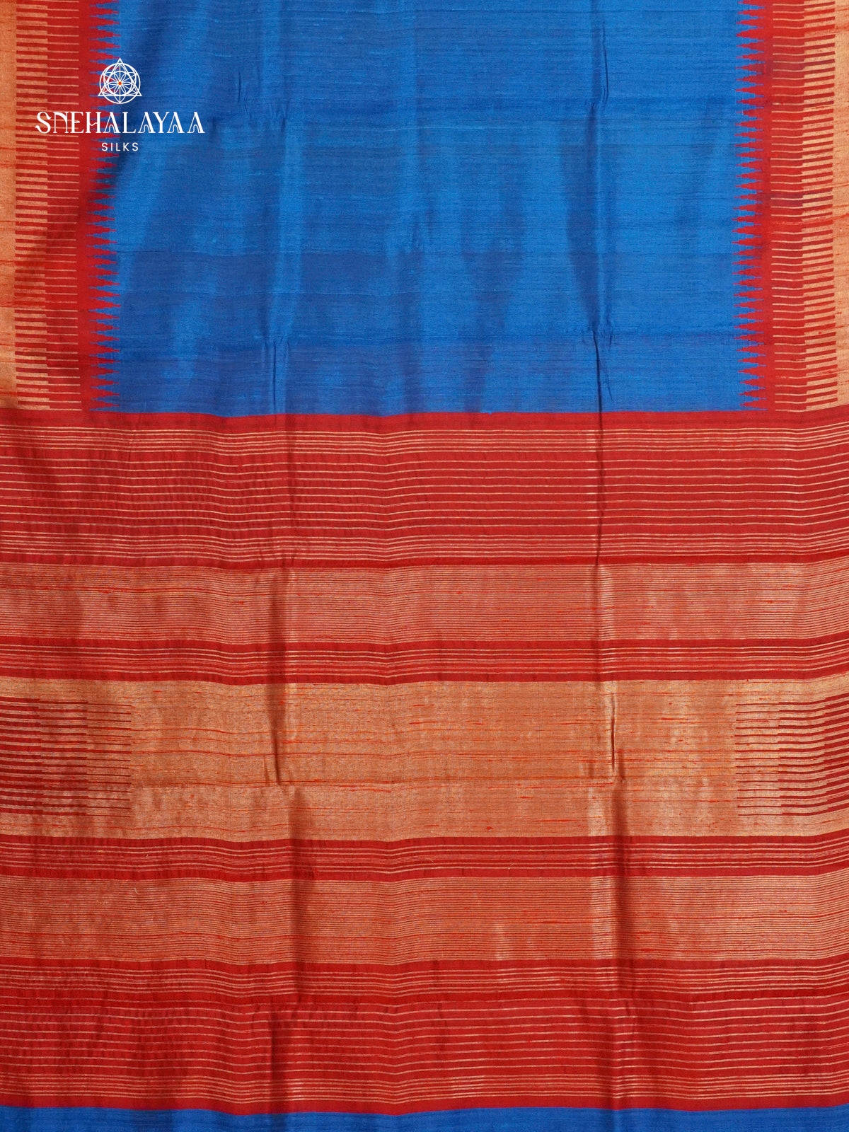 Royal Blue Dupion Silk Saree