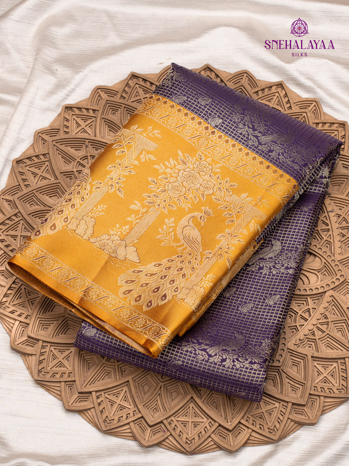 Purple Kanjivaram Silk Saree