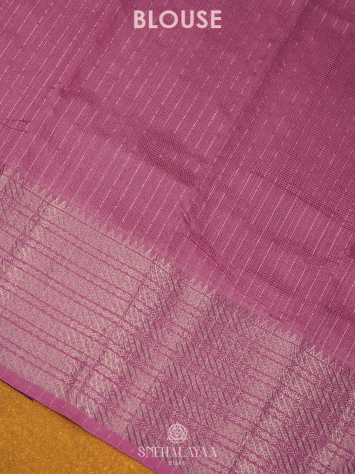 Pink Mangalagiri Silk Cotton Saree