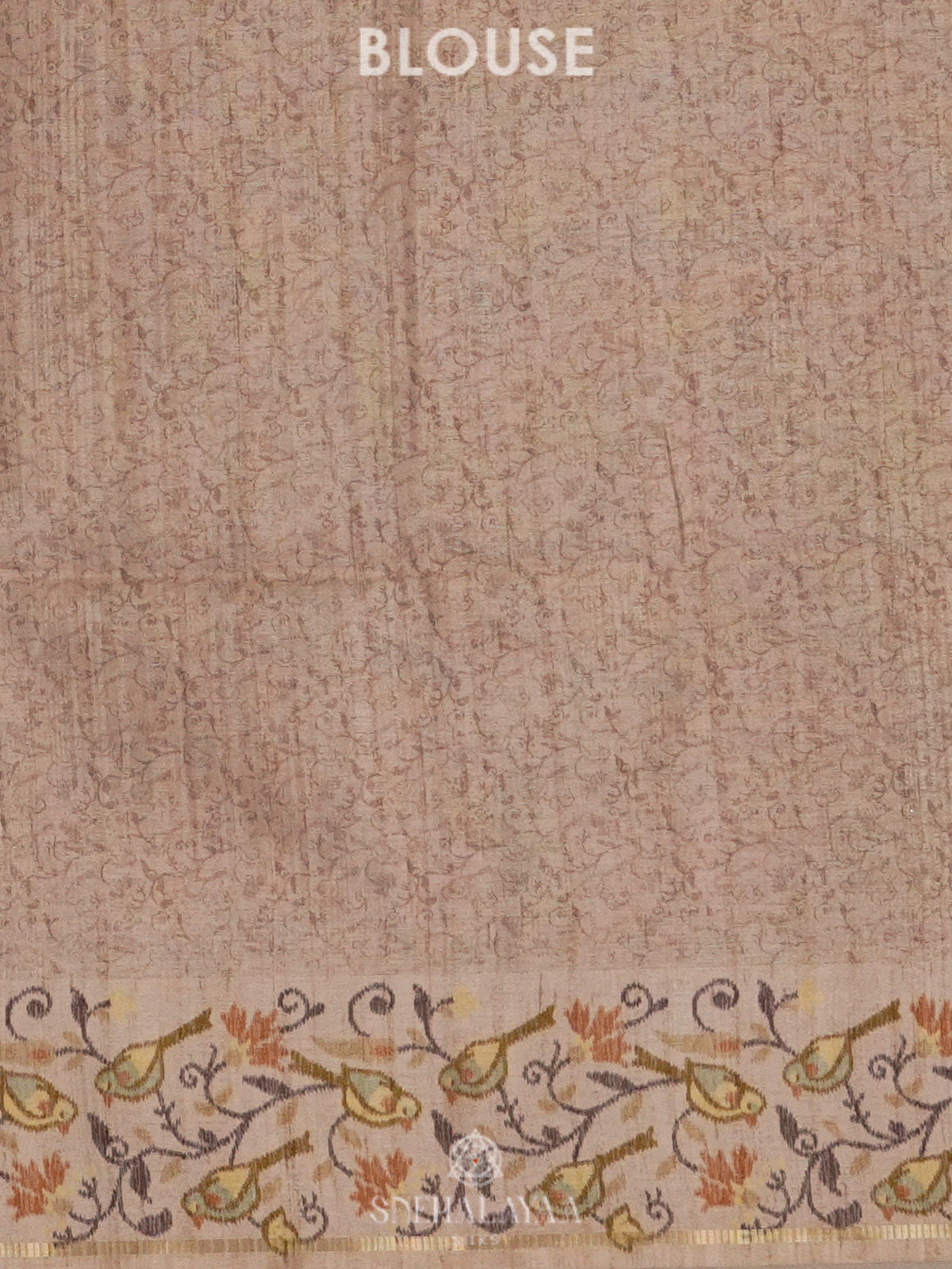 Olive Green Tussar Saree