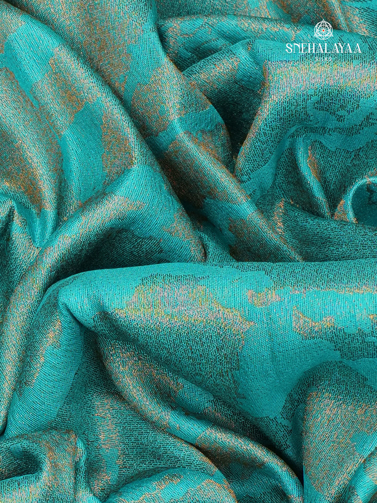 Peacock Blue Soft Silk Saree