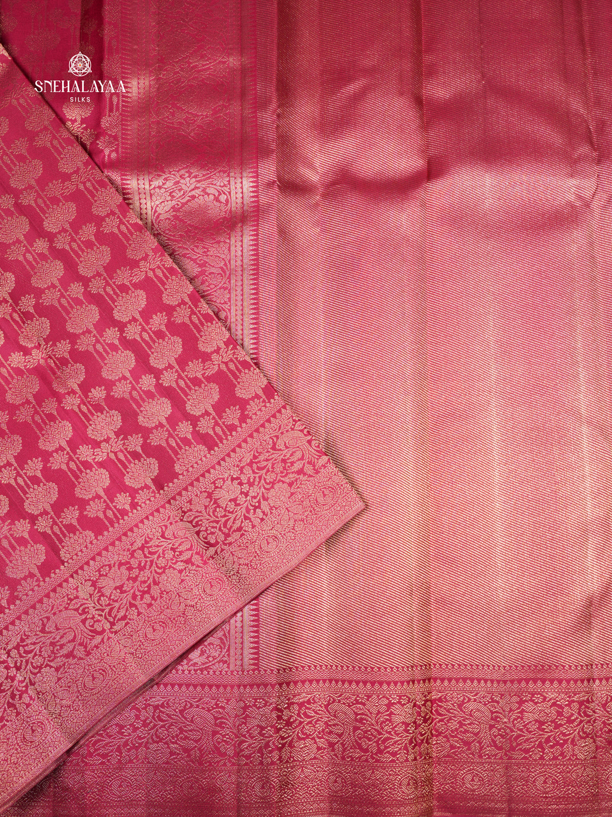 Pink Kanjivaram Silk Saree
