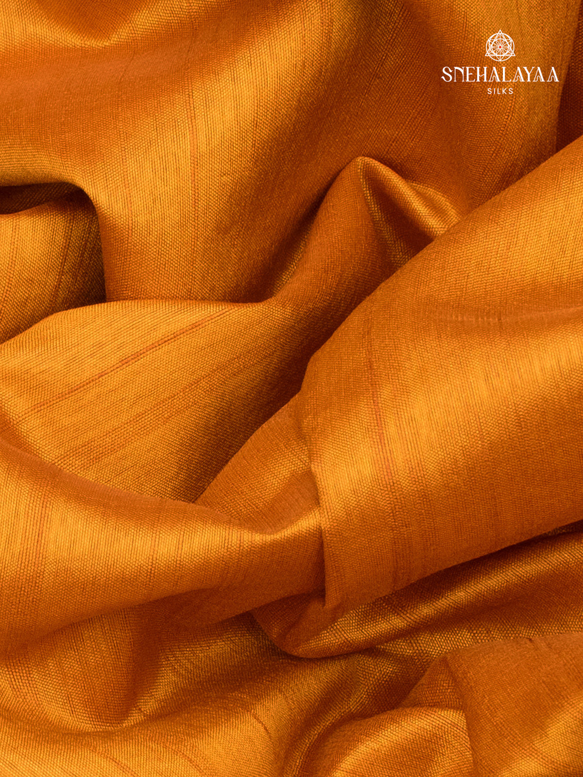 Orange Raw Silk Embroidery Saree