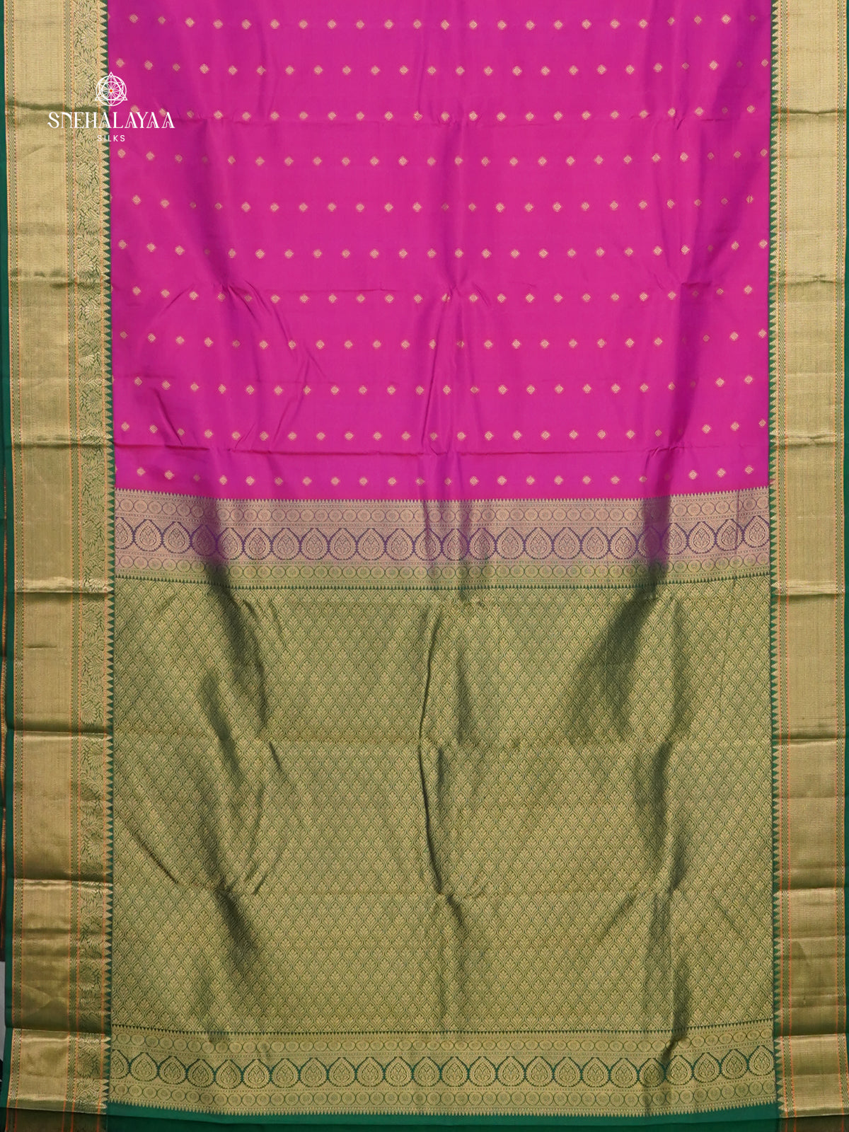 Magenta Pink Kanjivaram Silk Saree