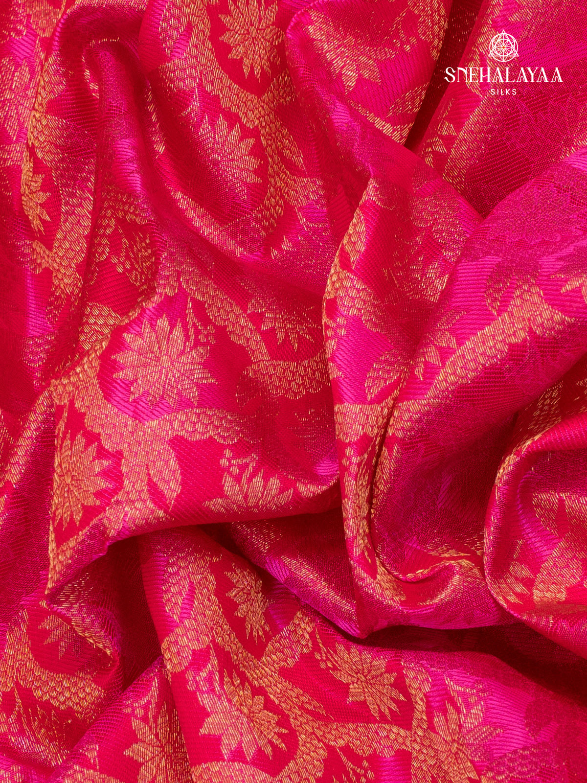 Rani Pink Kanjivaram Silk Saree