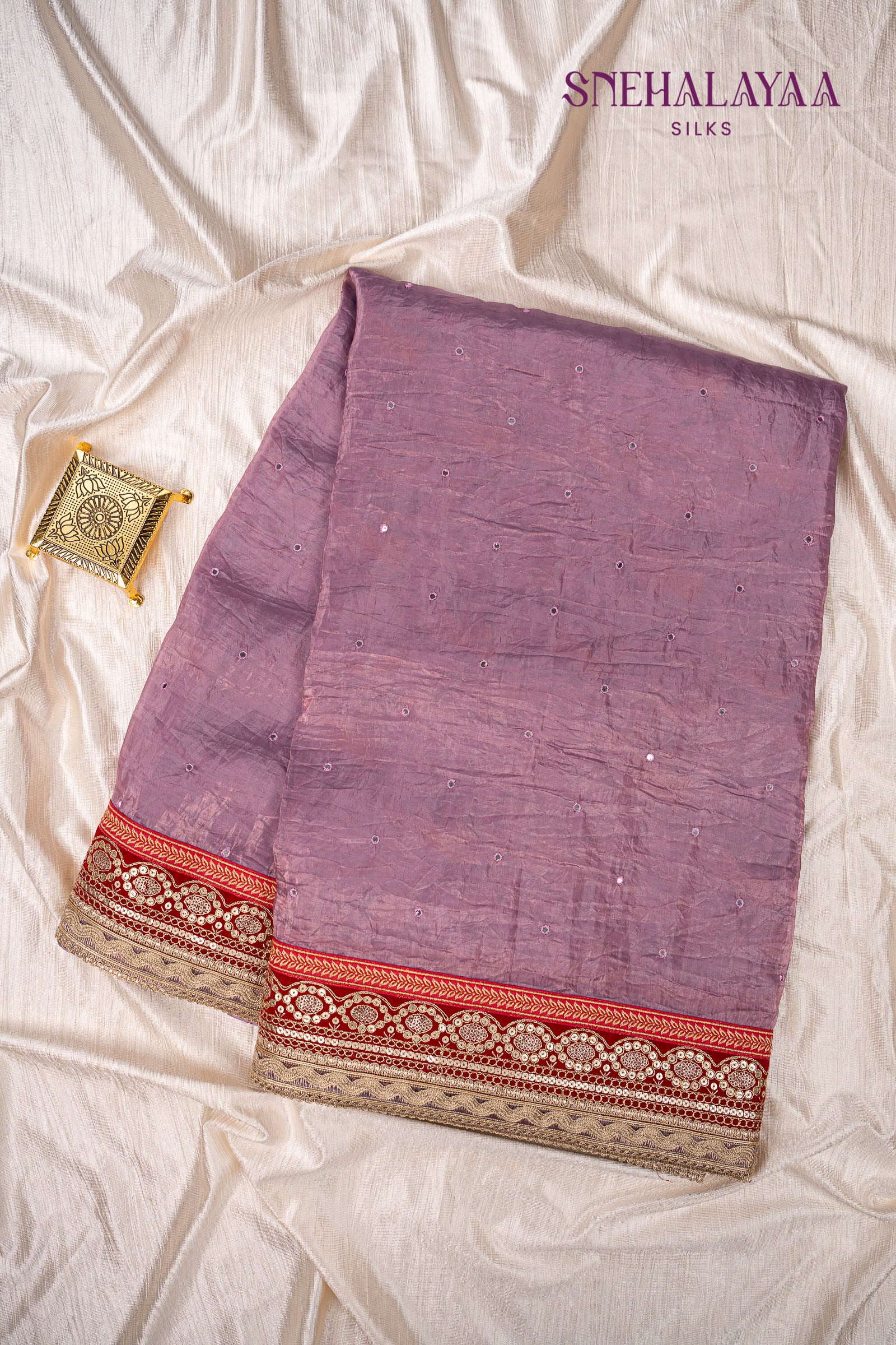Lavender Designer Saree