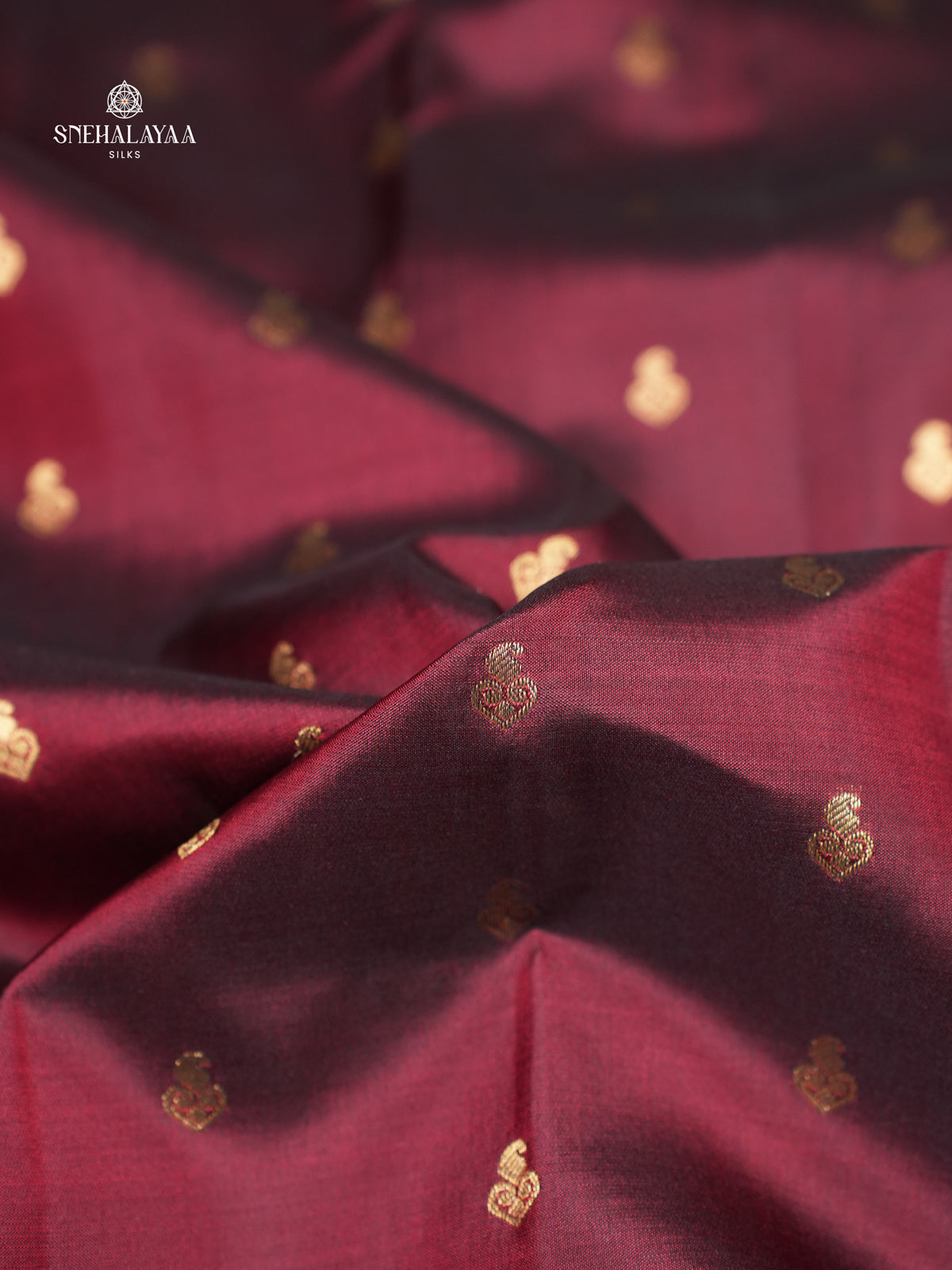 Burgundy Kanjivarm Silk Saree