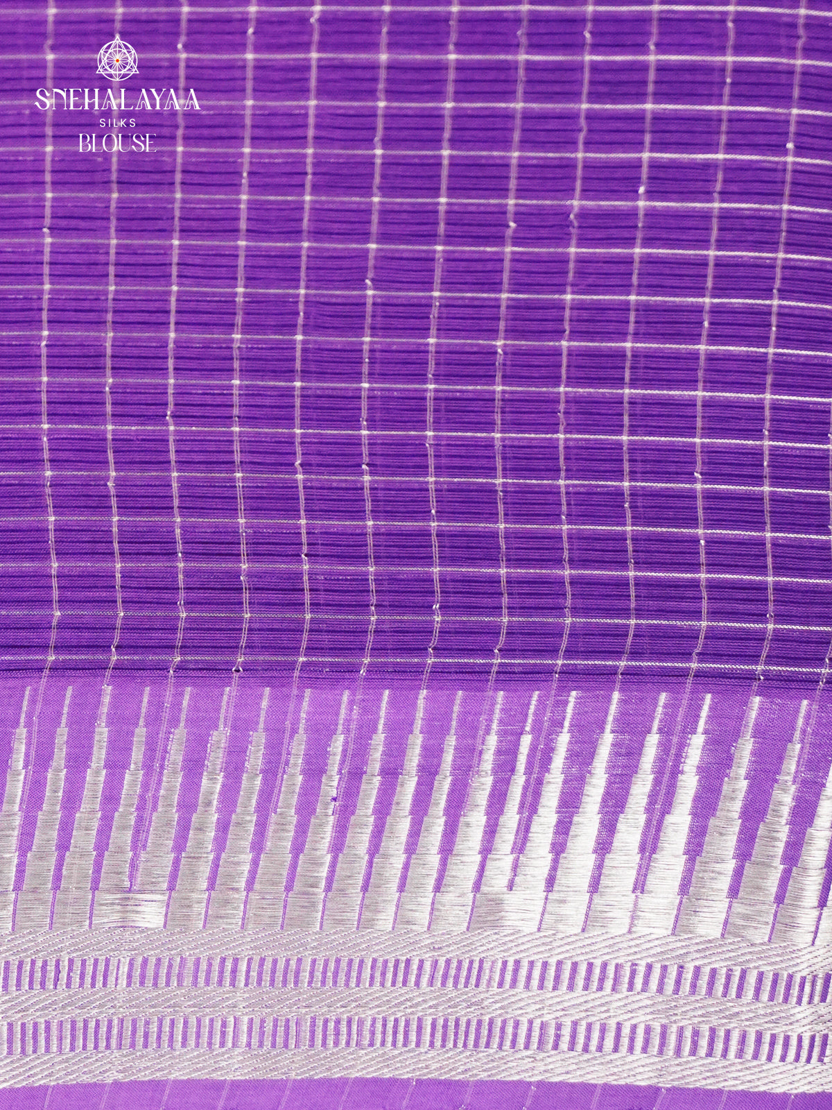 Purple Mangalagiri Silk Cotton Saree