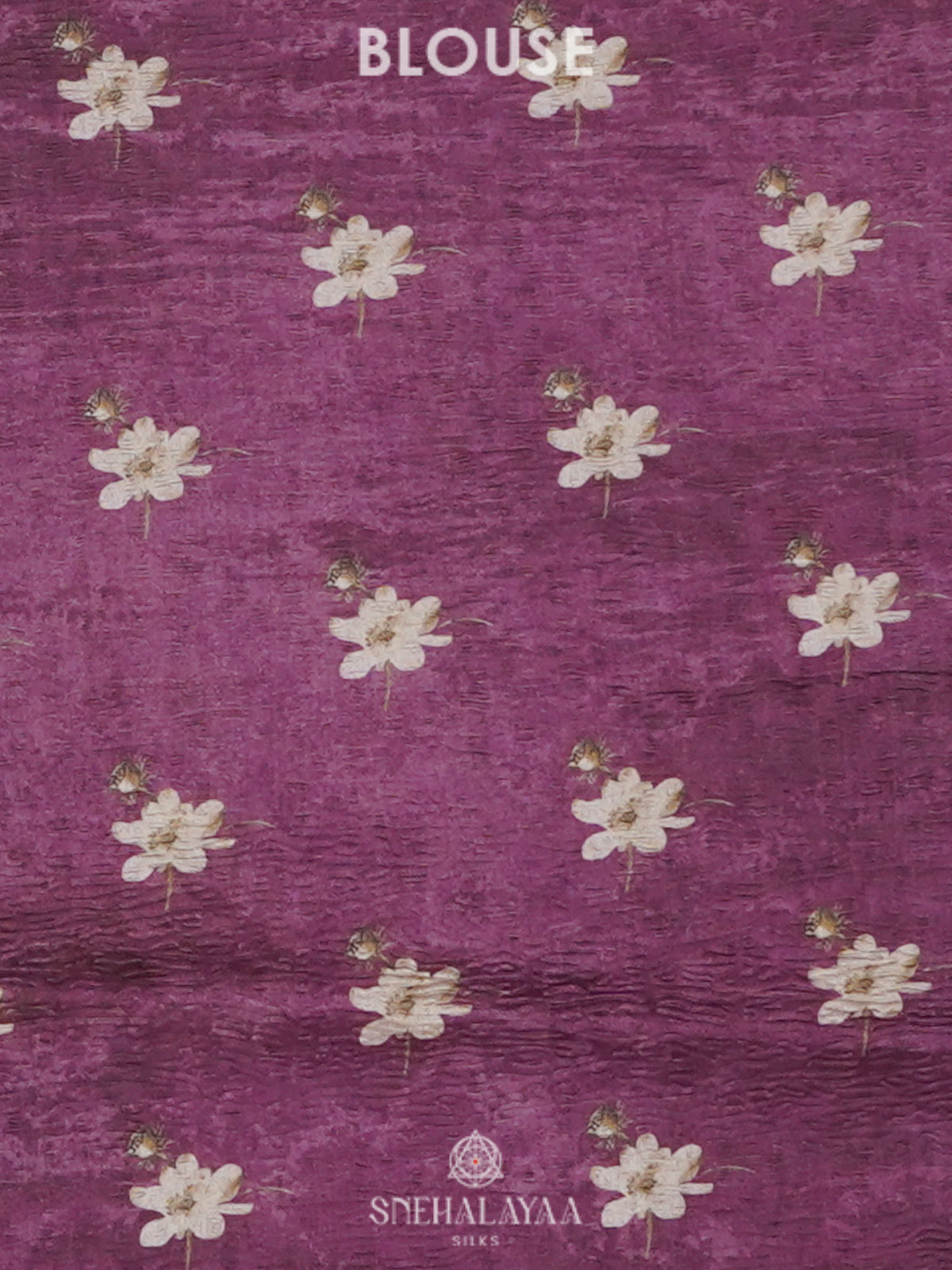 Mauve Pink Tussar Saree