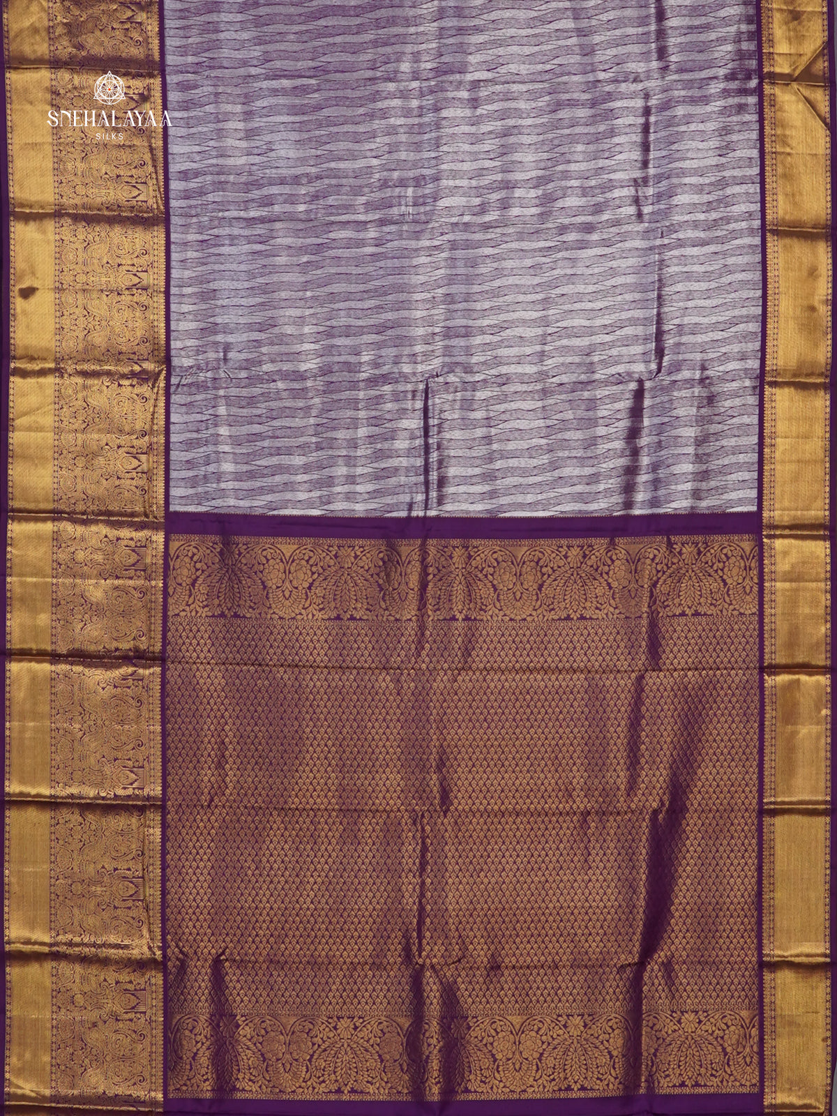 Purple Kanjivaram Silk Saree