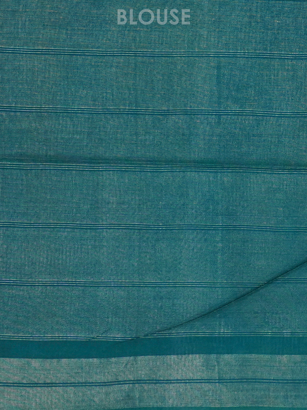 Teal Bamboo Silk Saree