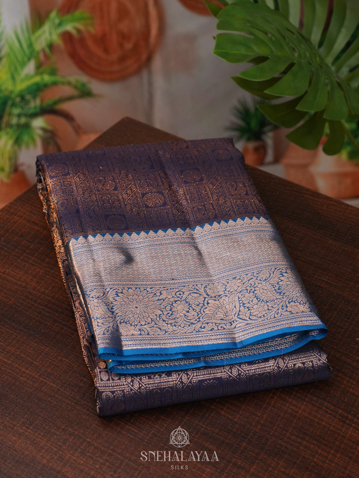 Grey Kanjivaram Silk Saree