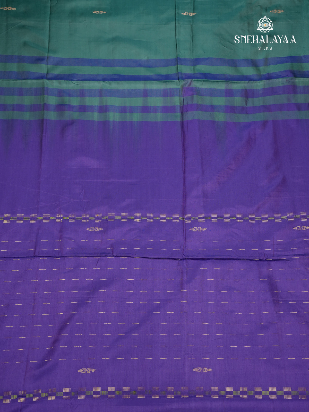 Teal Green Banana Pith Saree