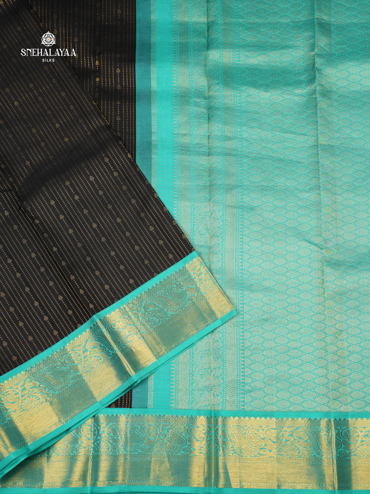 Black Kancheevaram Silk Saree
