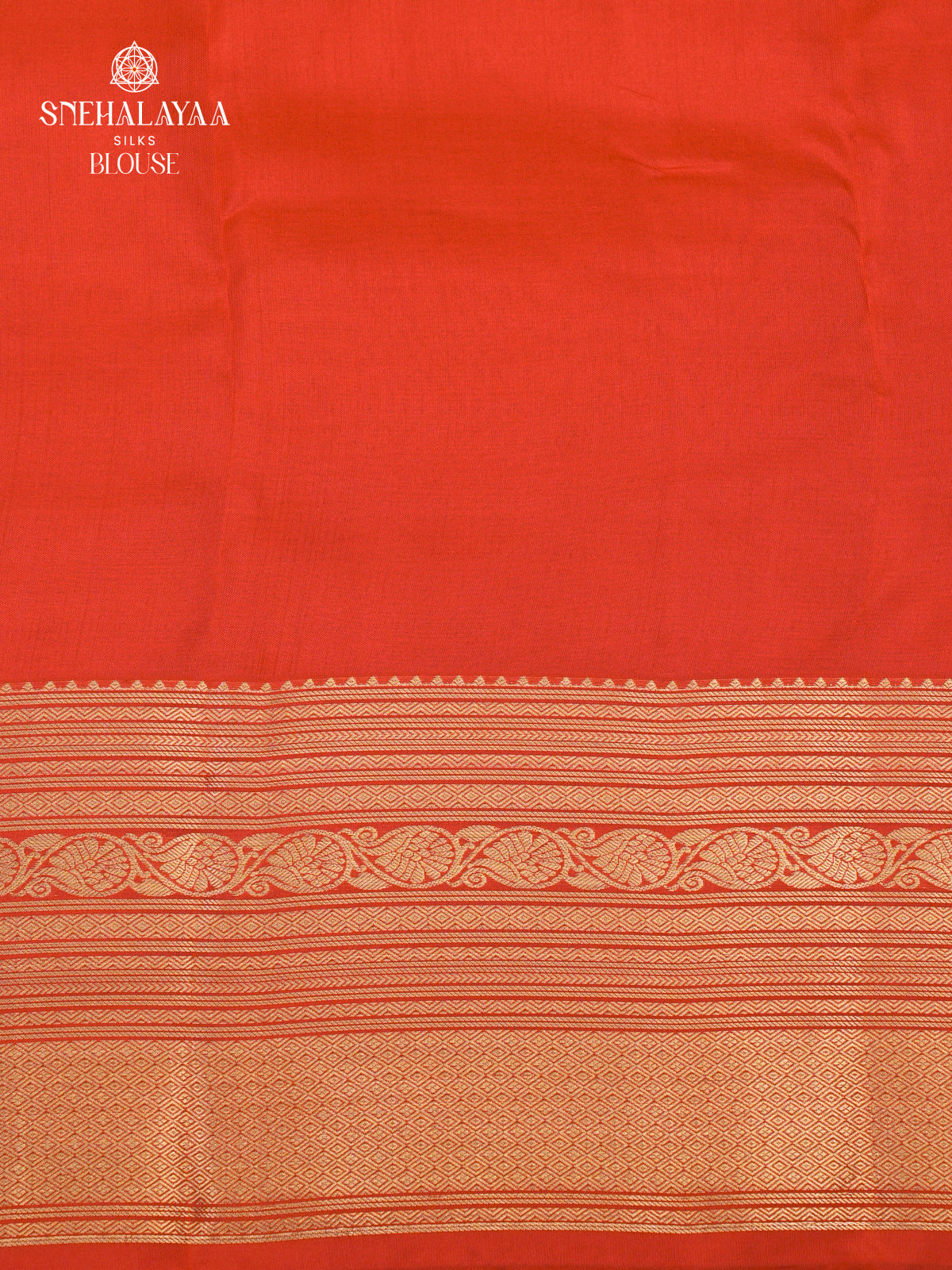 Rich Orange Kanjivaram Silk Saree
