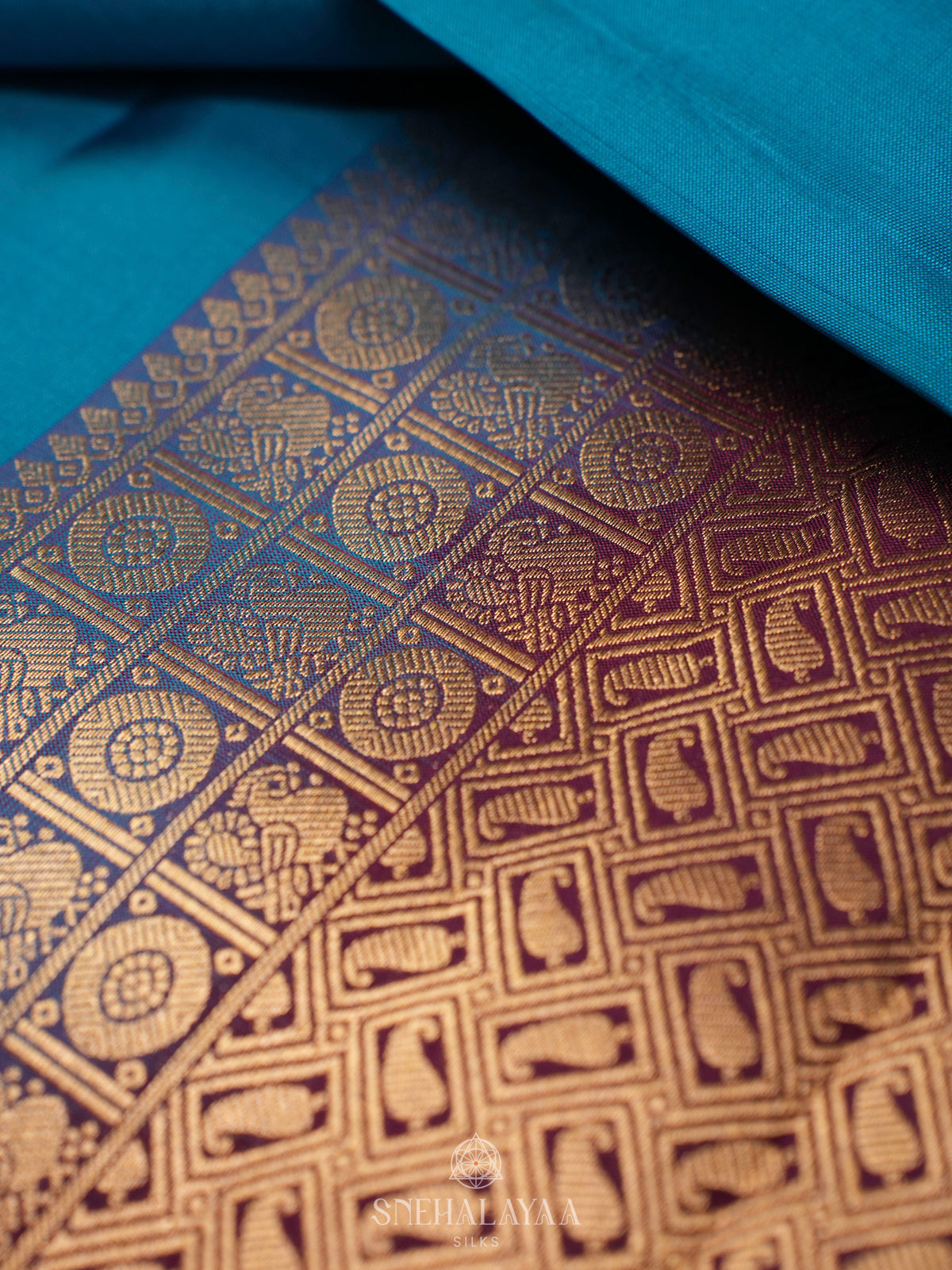 Blue Kanjivaram Silk Saree