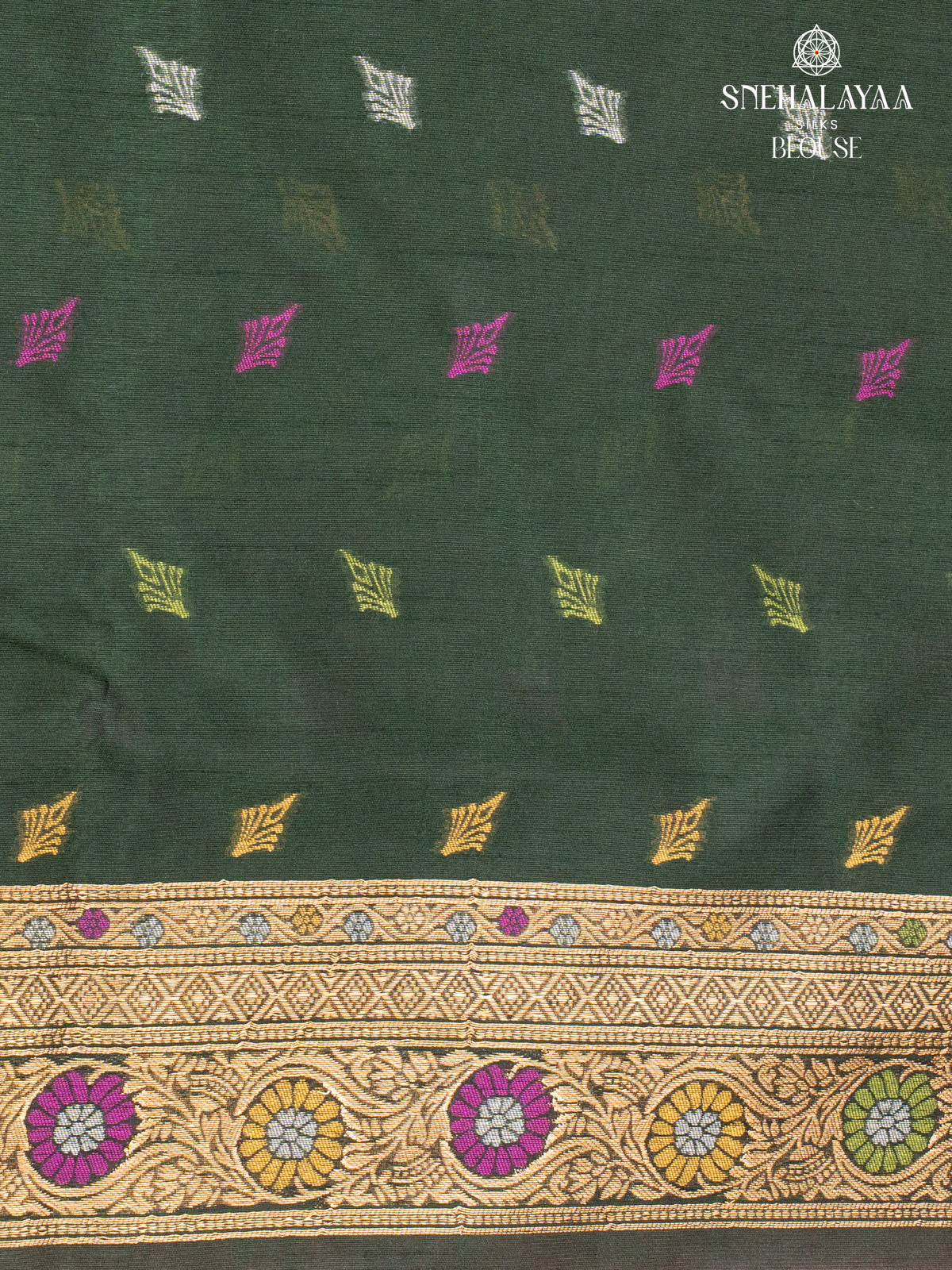 Pink Ikat Silk Saree