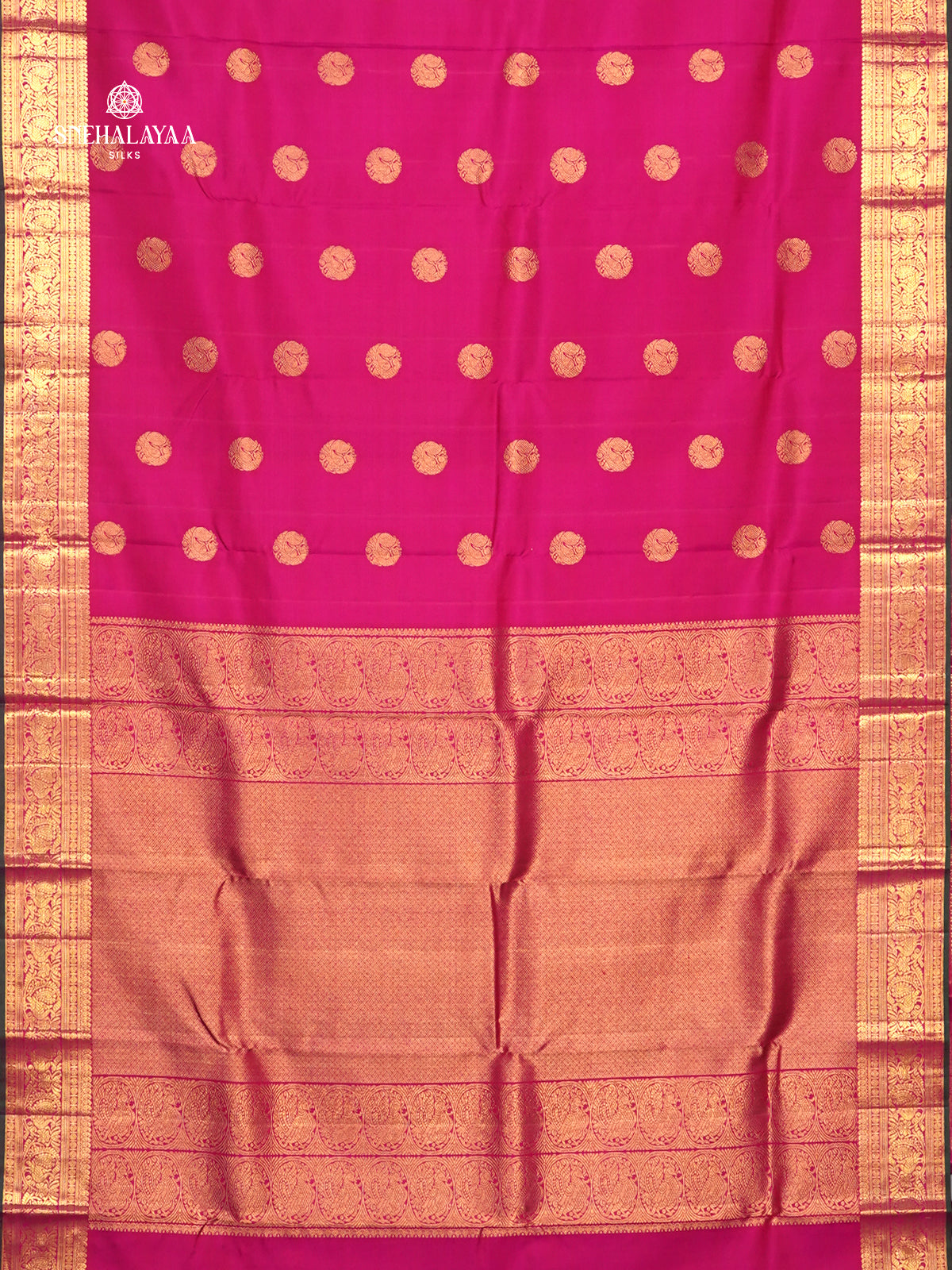 Rani Pink Kanjivaram Silk Saree
