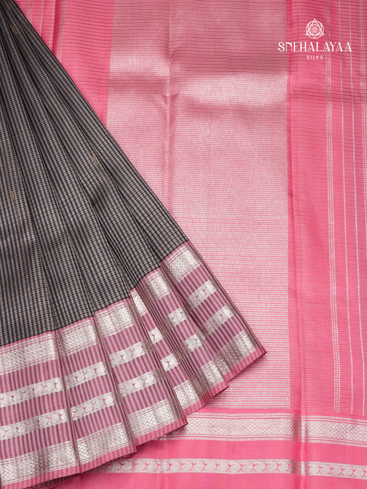 Black Kanjivaram Silk Saree