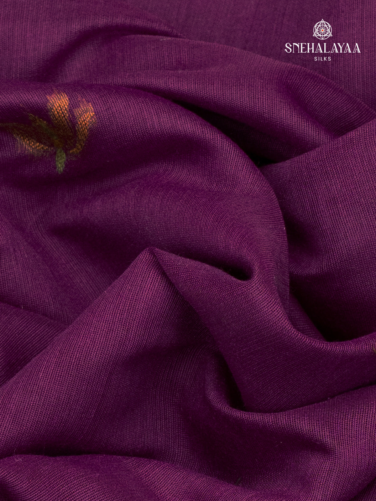 Purple Munga Cotton Saree