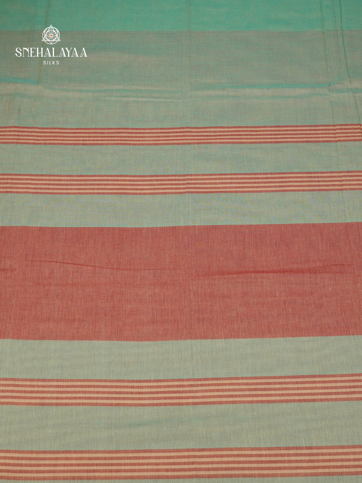 Teal Green Sambalpuri Cotton Saree