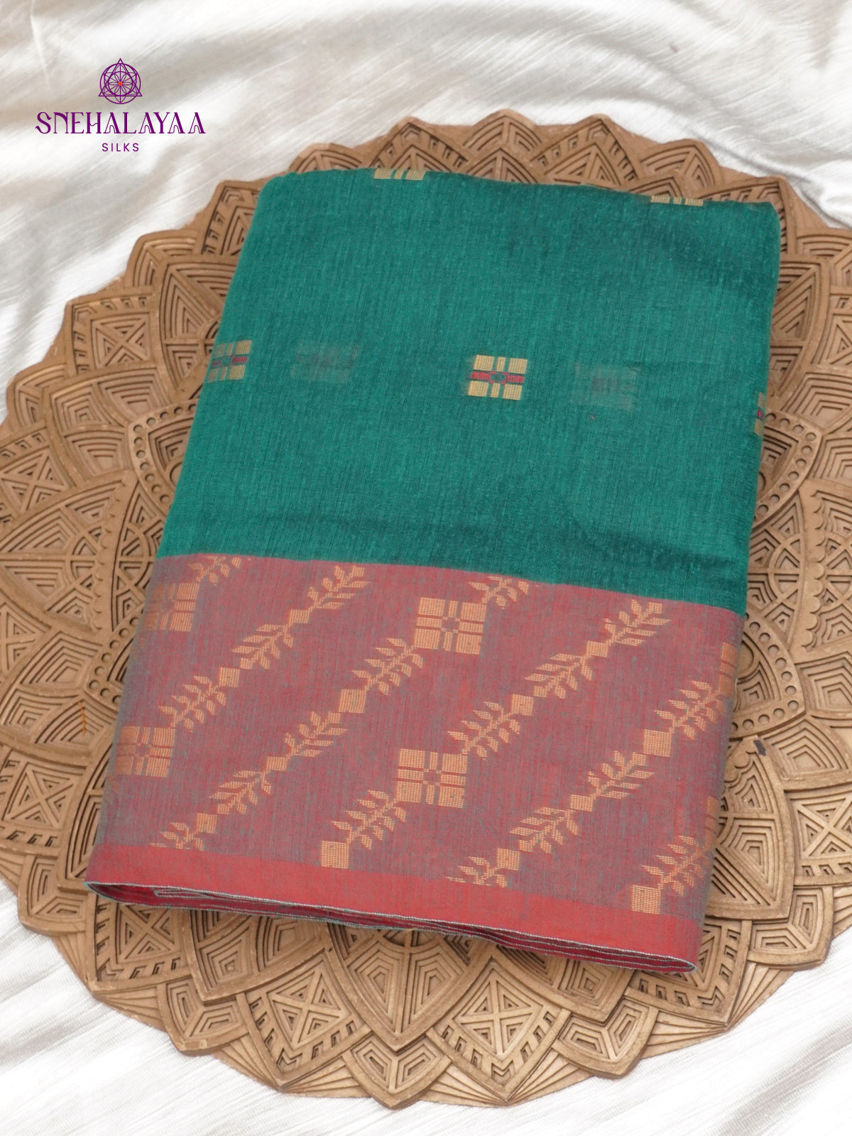 Green Sambalpuri Cotton Saree