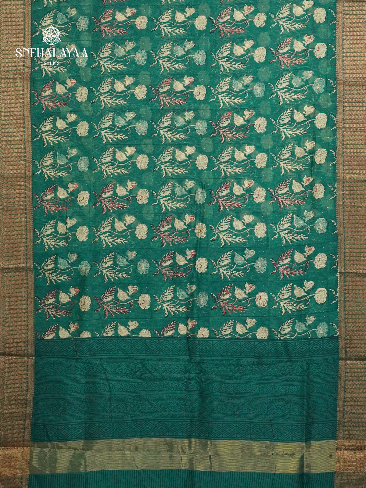 Green Chanderi Saree