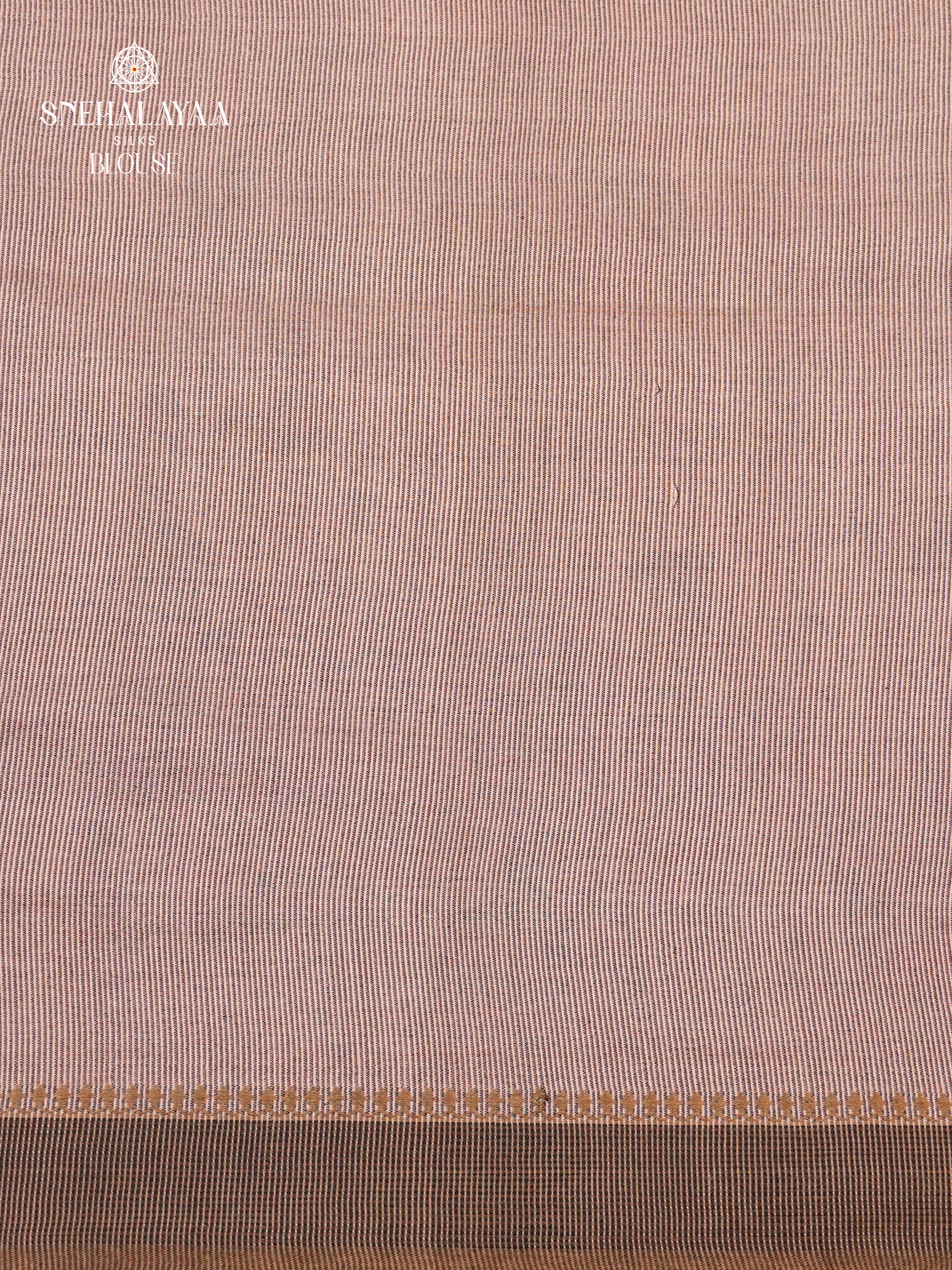 Beige Tussar Saree