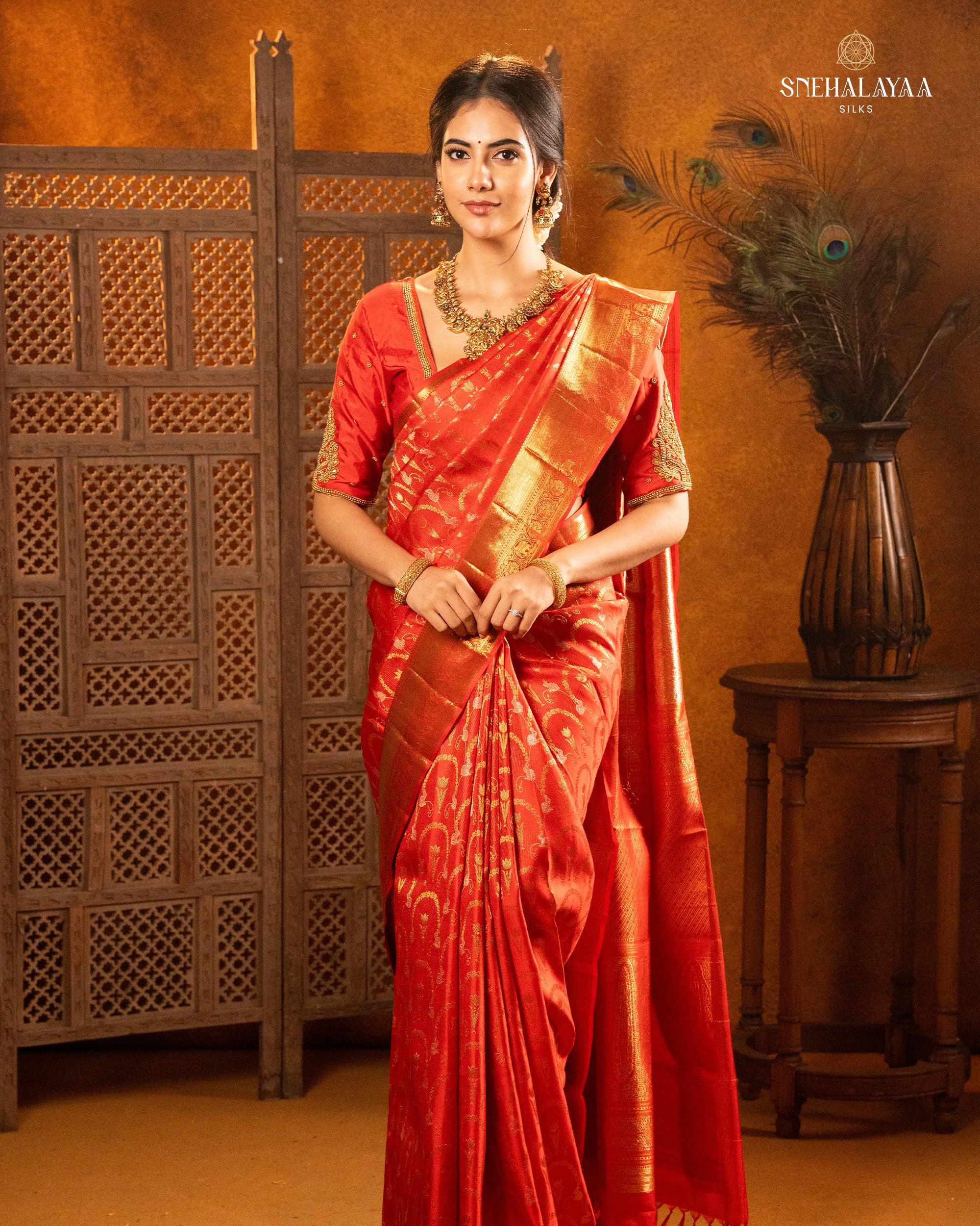 Red Kanjivaram Silk