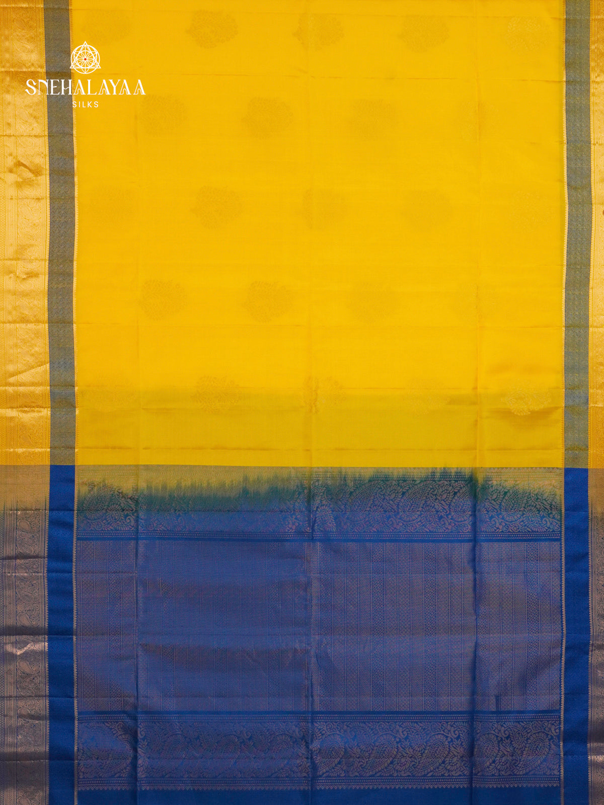 Mango Yellow Soft Silk Saree