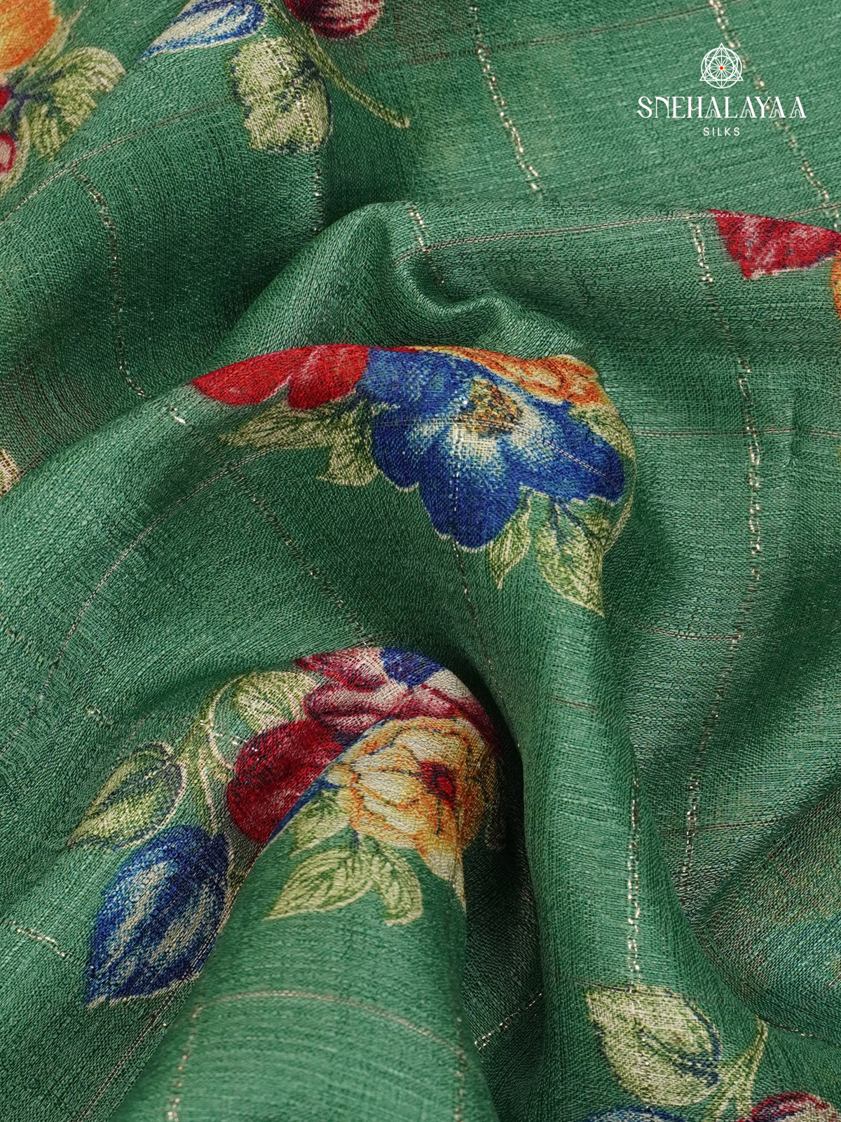 Green Dola Silk Saree