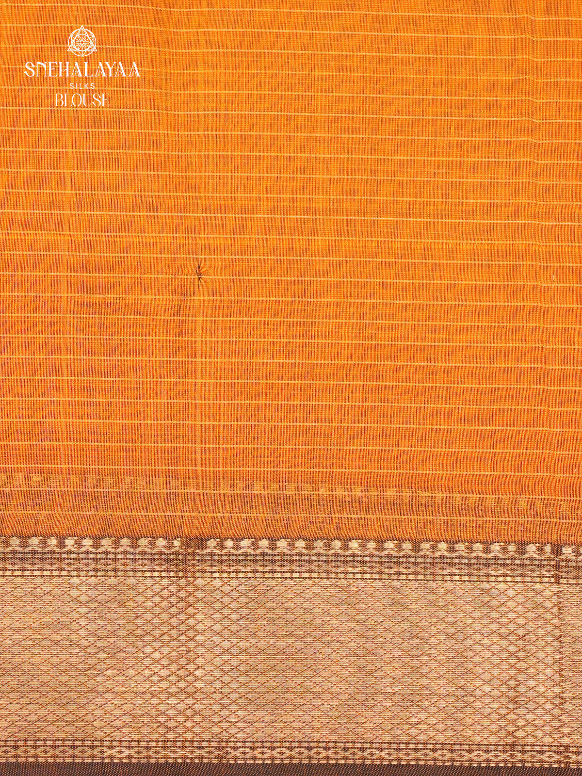 Orange Maheshwari Silk Cotton Saree