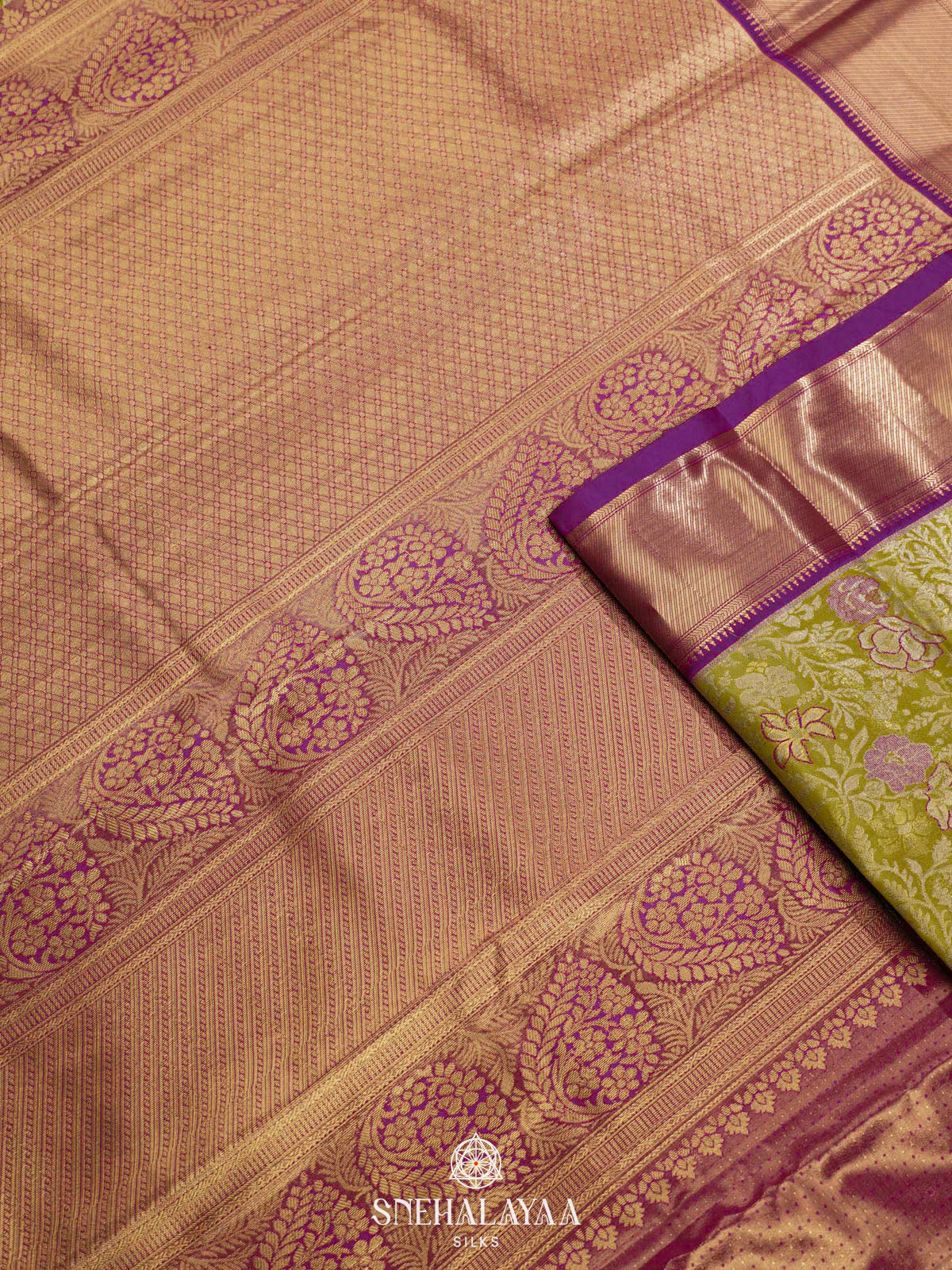 Lemon Yellow Art Silk Saree