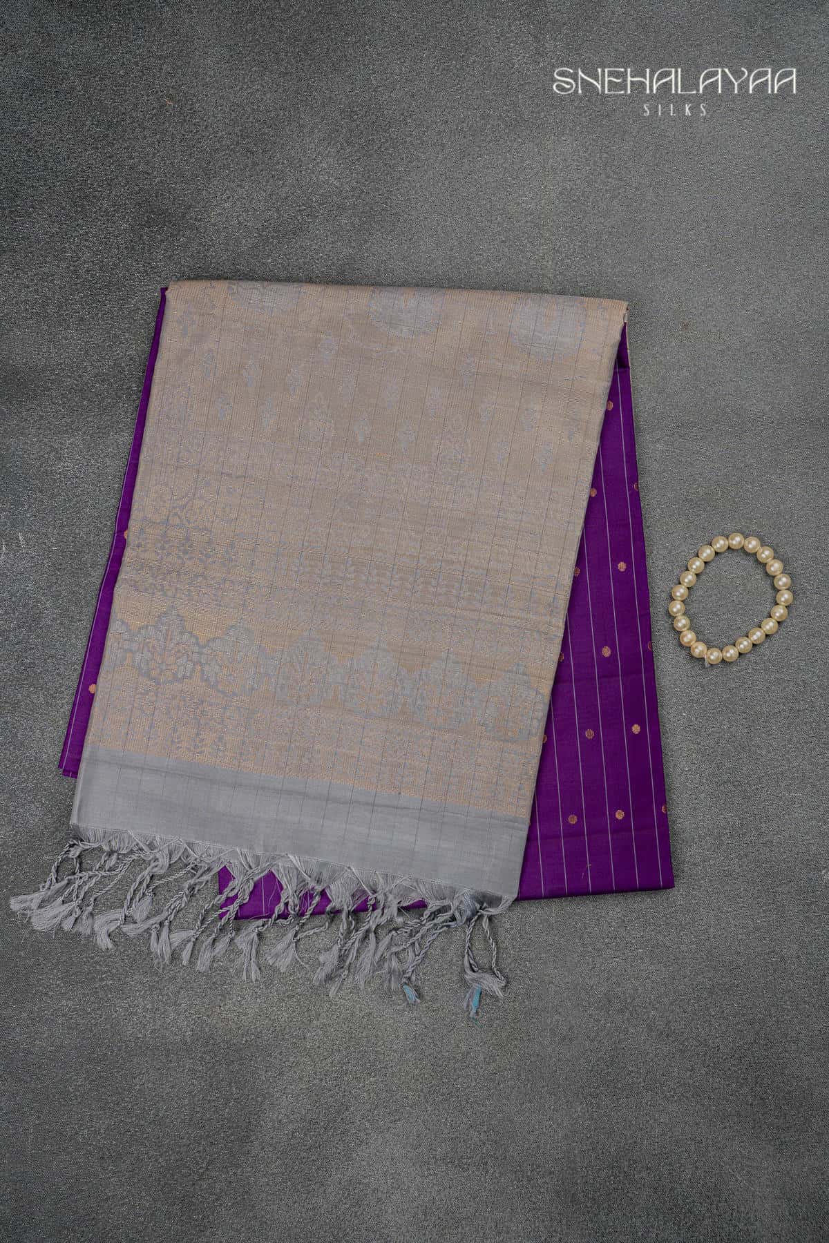 Purple Soft Silk Saree