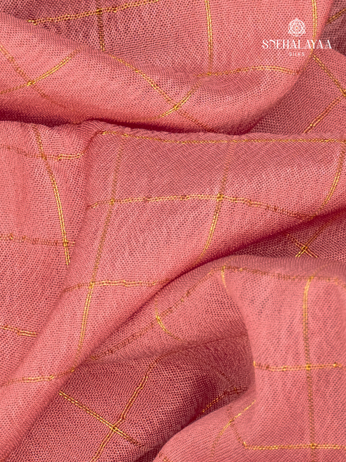 Dusty Rose Mysore Silk Saree