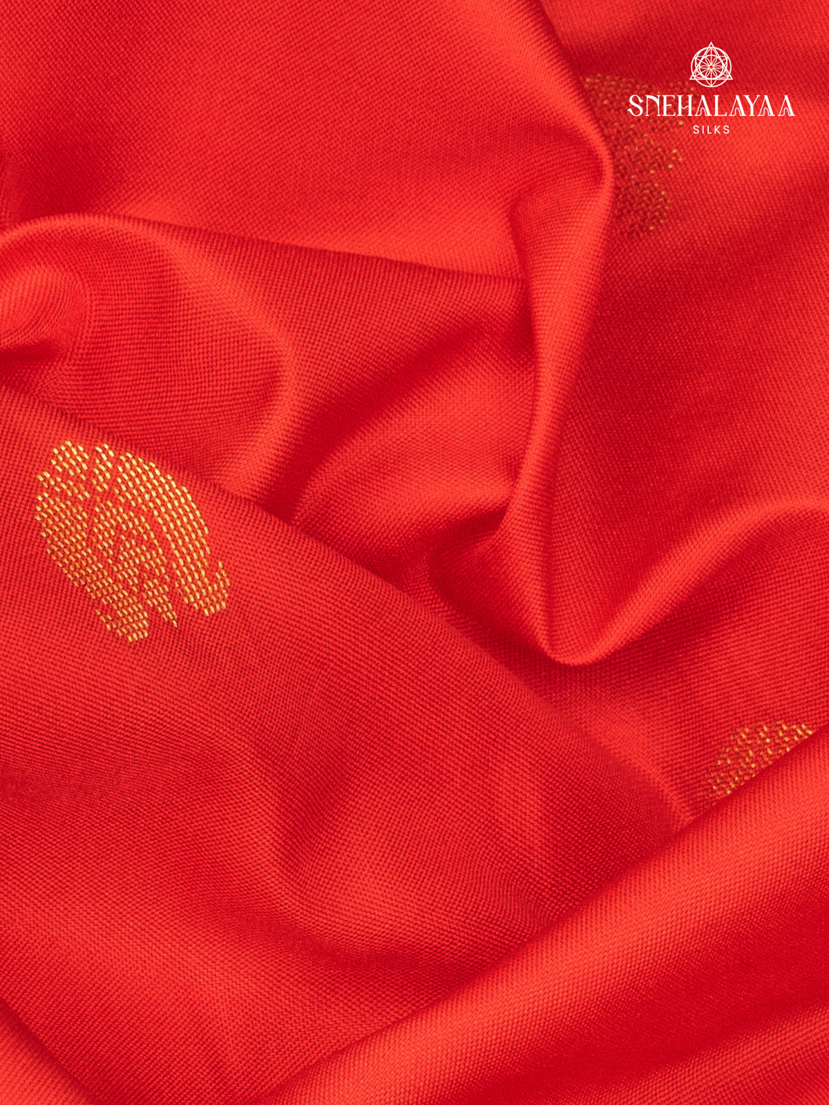 Rust Orange Gadwal Silk Saree