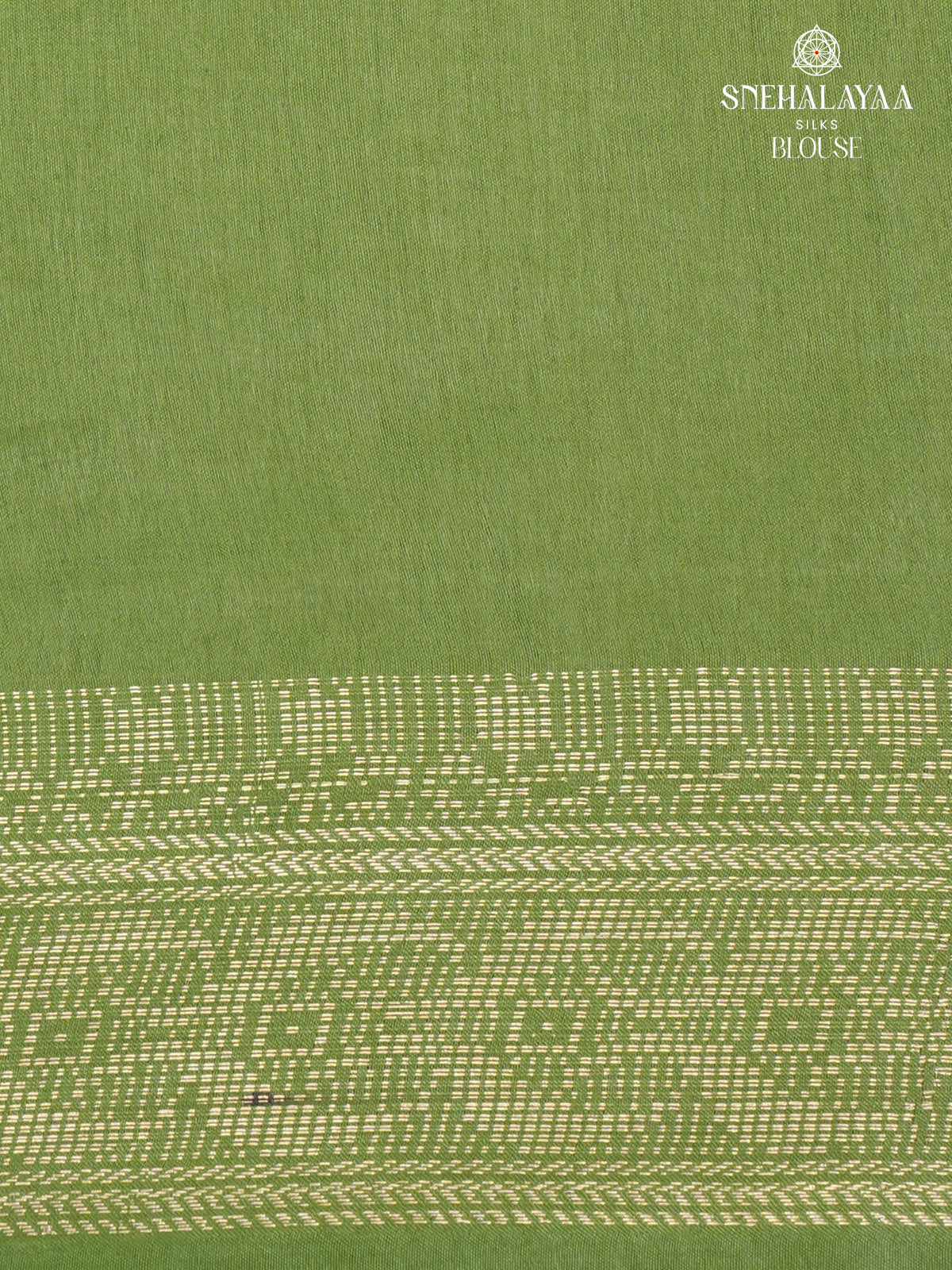 Olive Green Bamboo Silk Saree